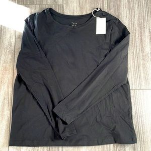 Women’s large long sleeve black top